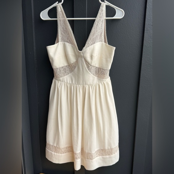 Max & Cleo Cream Lace Mini Dress - Picture 2 of 14